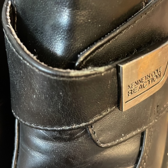 2/$18 Kenneth Cole Black Leather Fast Cash 2 Toddler Dress Shoe Size 12 - Picture 16 of 16